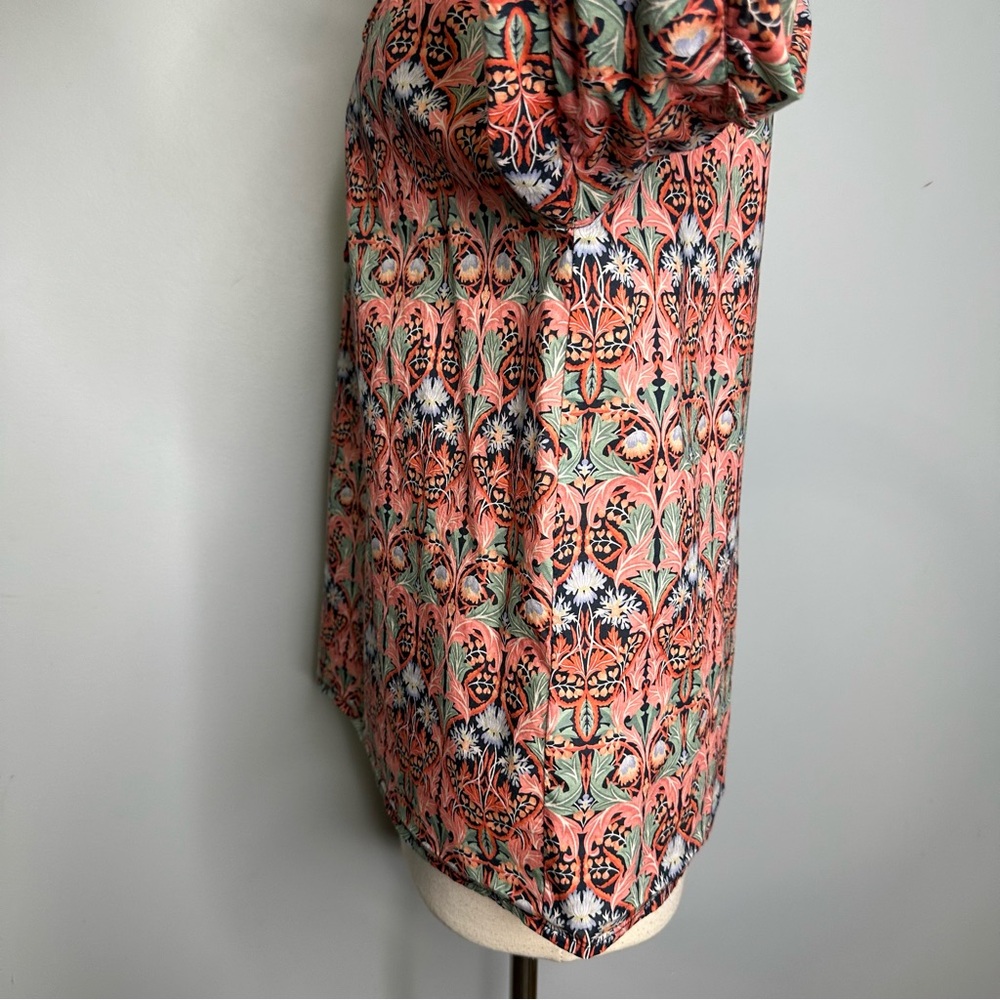 J. Crew Pink Floral Printed Peasant Blouse - Picture 9 of 16
